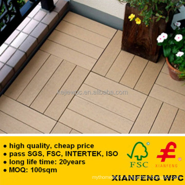 Barefoot Friendly High Quality WPC DIY Flooring 30X30cm Boards For Outdoor Floor Decking